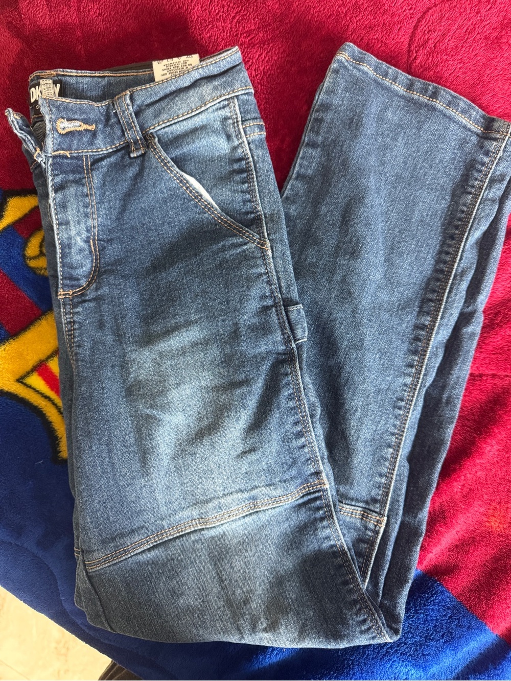 DKNY Girls Blue Denim Jeans - Medium Wash